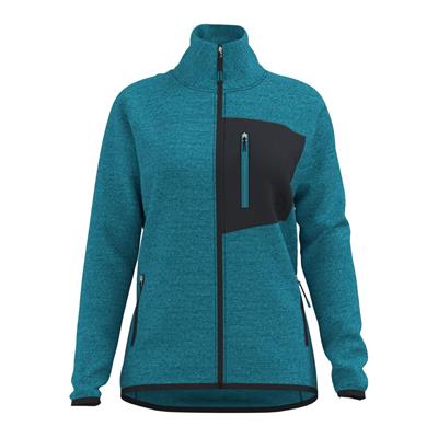 GREAT ESCAPES Henry Felpa Leggera Zip Lunga Donna Blu