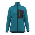 GREAT ESCAPES Henry Felpa Leggera Zip Lunga Donna Blu