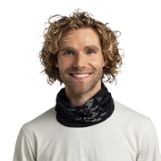 BUFF Scaldacollo Merino Vanyr Stampe Leggere Unisex Black