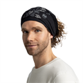 BUFF Scaldacollo Merino Vanyr Stampe Leggere Unisex Black