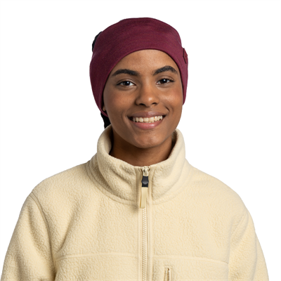 BUFF Fascia Larga Merino Tinta Unita Tibetan Red Unisex