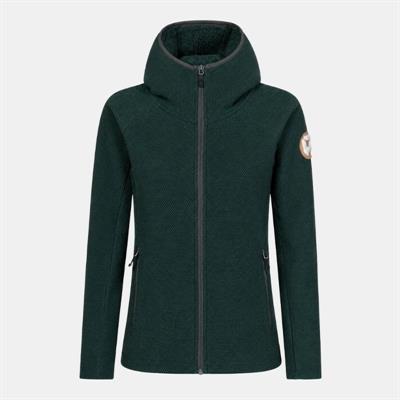 ROCK EXPERIENCE Crystal FZ Pile Donna con Cappuccio Verde