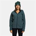 ROCK EXPERIENCE Crystal FZ Pile Donna con Cappuccio Verde