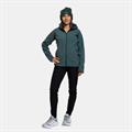 ROCK EXPERIENCE Crystal FZ Pile Donna con Cappuccio Verde