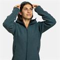 ROCK EXPERIENCE Crystal FZ Pile Donna con Cappuccio Verde