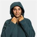 ROCK EXPERIENCE Crystal FZ Pile Donna con Cappuccio Verde