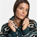 ROCK EXPERIENCE Mika Mock Neck Pile Donna Verde