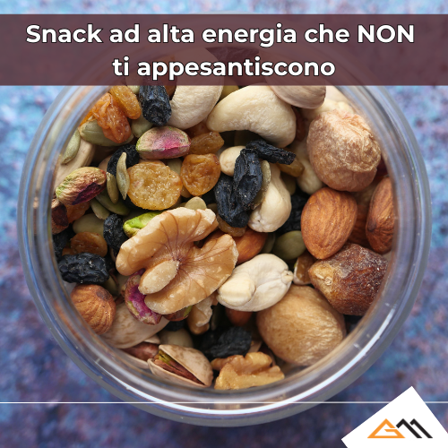 Snack ad alta energia che NON ti appesantiscono