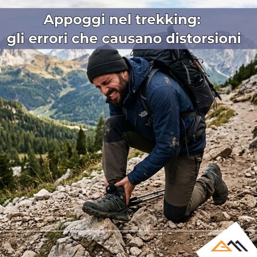 appoggi nel trekking errori che causano distorisioni