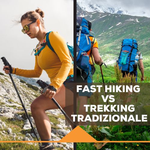 fast hiking vs trekking tradizionale