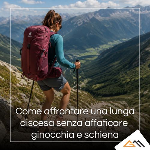 Come affrontare una lunga discesa senza affaticare ginocchia e schiena