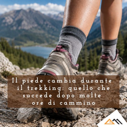 Il piede cambia durante il trekking: quello che succede dopo molte ore di cammino