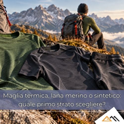 Maglia termica, lana merino o sintetico: quale primo strato scegliere?