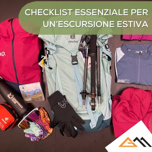 checklist per escursione in montagna in estate